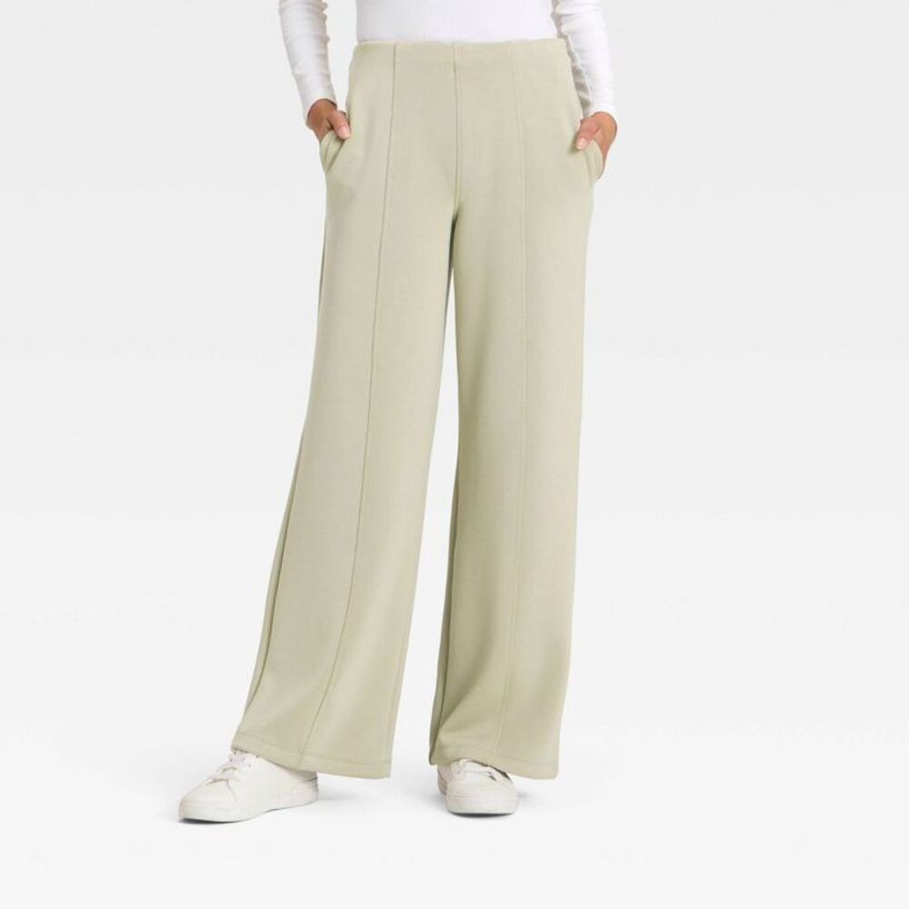 a new day Women's Wide Leg Pants in Soft Cream